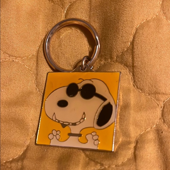 Peanuts Other - Snoopy Dog Keychain - Yellow